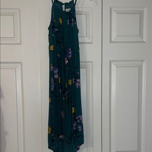 Old Navy Kids Casual Dress - Teal with Floral Print